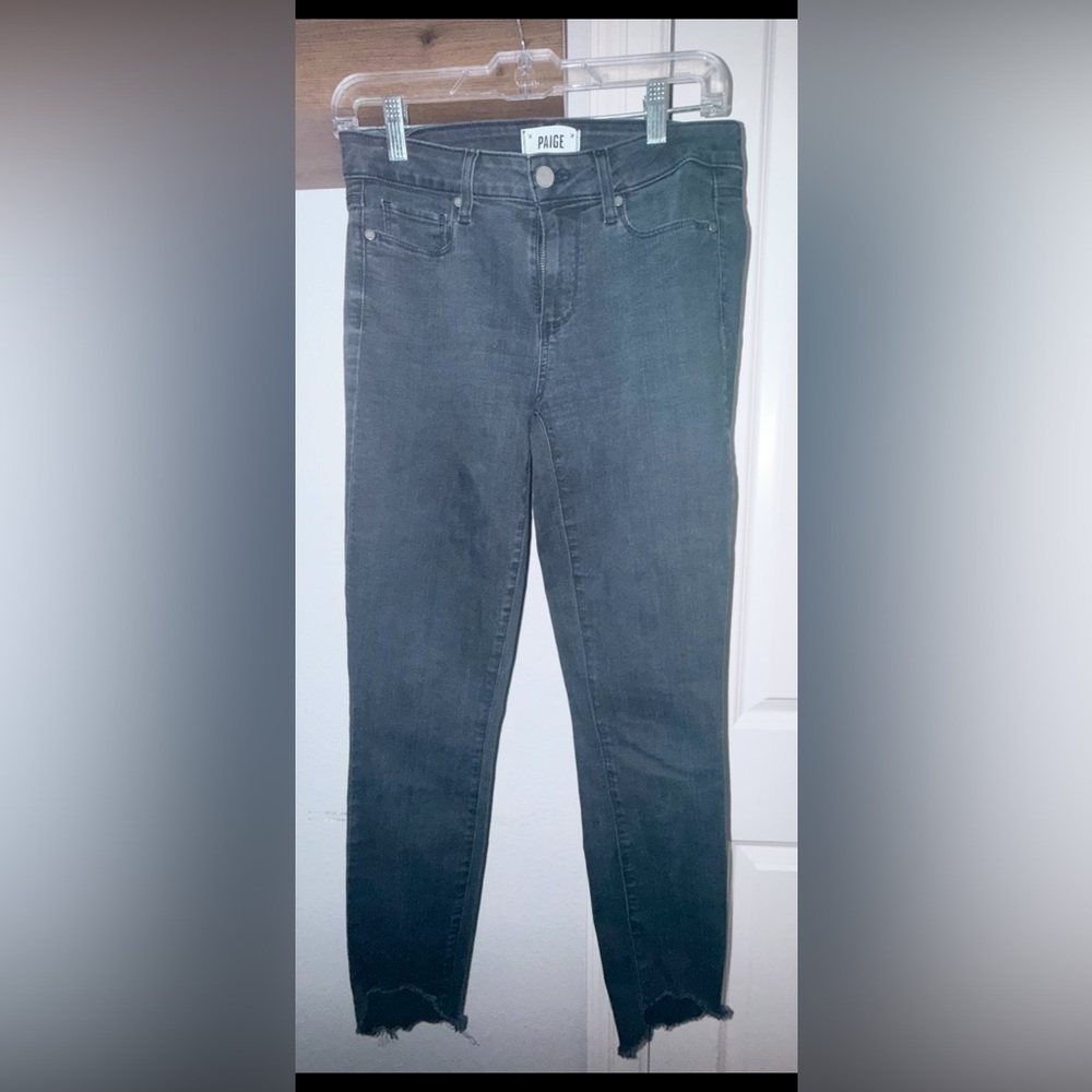 PAIGE Women's Vintage Black Ankle Jeans